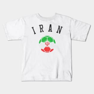 Iran Soccer Team Heritage Flag Kids T-Shirt